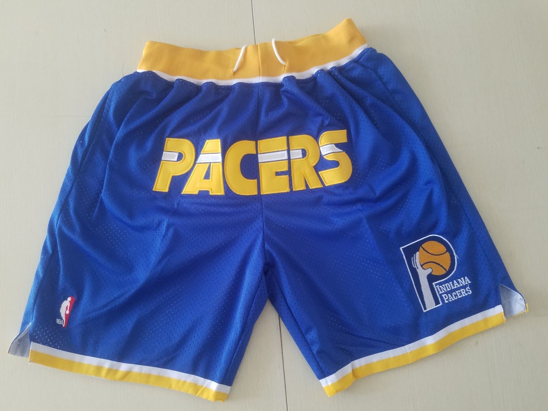 NBA Just Don x Mitchell & Ness NBA Indiana Pacers Basketball Team Shorts - Limited Shorts | NBA Shorts NBA Just Don x Mitchell & Ness NBA Indiana Pacers Basketball Team Shorts - Limited Shorts | NBA Shorts