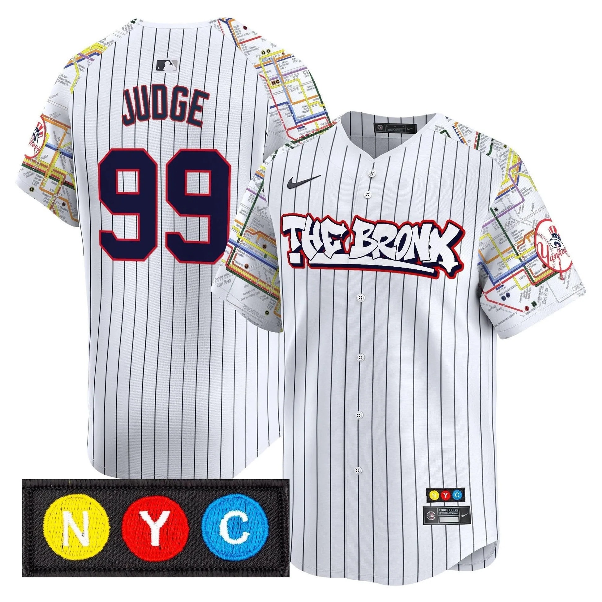 New York Yankees The Bronx Subway Style Vapor Premier Limited Jersey - Stitched - Limited Jersey | MLB Jersey New York Yankees The Bronx Subway Style Vapor Premier Limited Jersey - Stitched - Limited Jersey | MLB Jersey