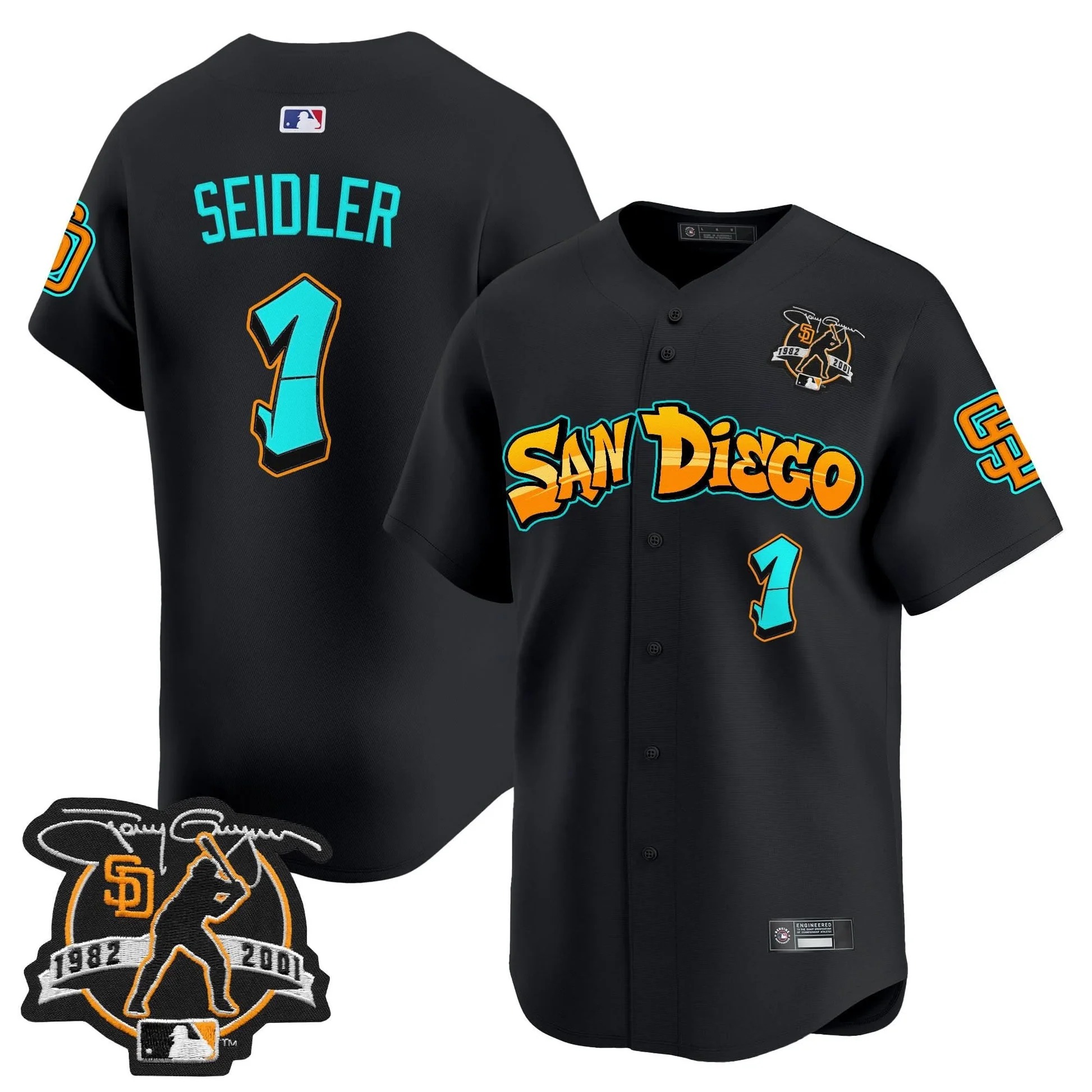 San Diego Padres 'Graffiti Barrio Edition' Vapor Premier Limited Jersey - All Stitched - Limited Jersey | MLB Jersey San Diego Padres 'Graffiti Barrio Edition' Vapor Premier Limited Jersey - All Stitched - Limited Jersey | MLB Jersey