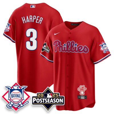Philadelphia Phillies 2025 Postseason Jersey - All Stitched - Limited Jersey | MLB Jersey