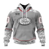 San Francisco 49ers | Light Weight Specialized Design Camo Salute Hoodie - Limited Hoodie | NFL Hoodie