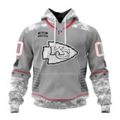 Kansas City Chiefs | Light Weight Specialized Design Camo Salute Hoodie - Limited Hoodie | NFL Hoodie