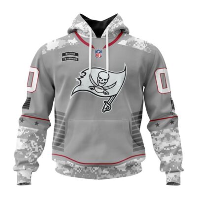 Tampa Bay Buccaneers | Light Weight Specialized Design Camo Salute Hoodie - Limited Hoodie | NFL Hoodie