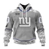 New York Giants | Light Weight Specialized Design Camo Salute Hoodie - Limited Hoodie | NFL Hoodie