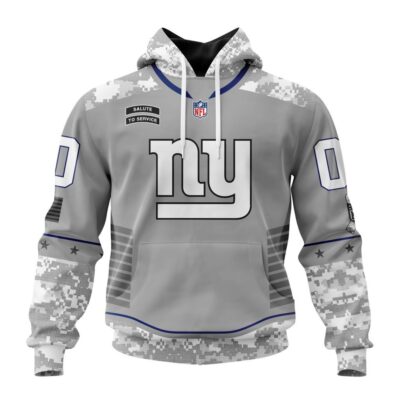 New York Giants | Light Weight Specialized Design Camo Salute Hoodie - Limited Hoodie | NFL Hoodie