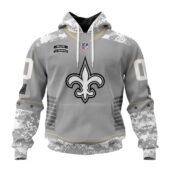 New Orleans Saints | Light Weight Specialized Design Camo Salute Hoodie - Limited Hoodie | NFL Hoodie