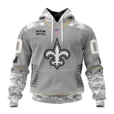 New Orleans Saints | Light Weight Specialized Design Camo Salute Hoodie - Limited Hoodie | NFL Hoodie New Orleans Saints | Light Weight Specialized Design Camo Salute Hoodie - Limited Hoodie | NFL Hoodie