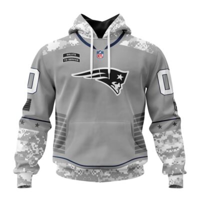 New England Patriots | Light Weight Specialized Design Camo Salute Hoodie - Limited Hoodie | NFL Hoodie New England Patriots | Light Weight Specialized Design Camo Salute Hoodie - Limited Hoodie | NFL Hoodie