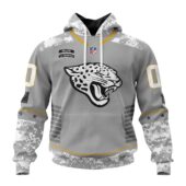 Jacksonville Jaguars | Light Weight Specialized Design Camo Salute Hoodie - Limited Hoodie | NFL Hoodie