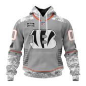 Cincinnati Bengals | Specialized Design Camo Salute Hoodie - Limited Hoodie | NFL Hoodie