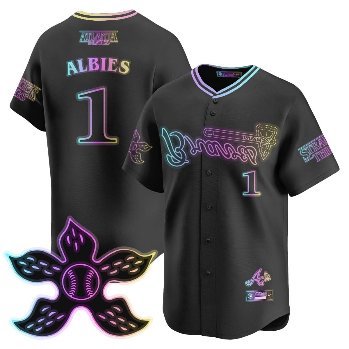 Atlanta Braves Stranger Things 2025 Limited Jersey - All Stitched - Limited Jersey | MLB Jersey Atlanta Braves Stranger Things 2025 Limited Jersey - All Stitched - Limited Jersey | MLB Jersey