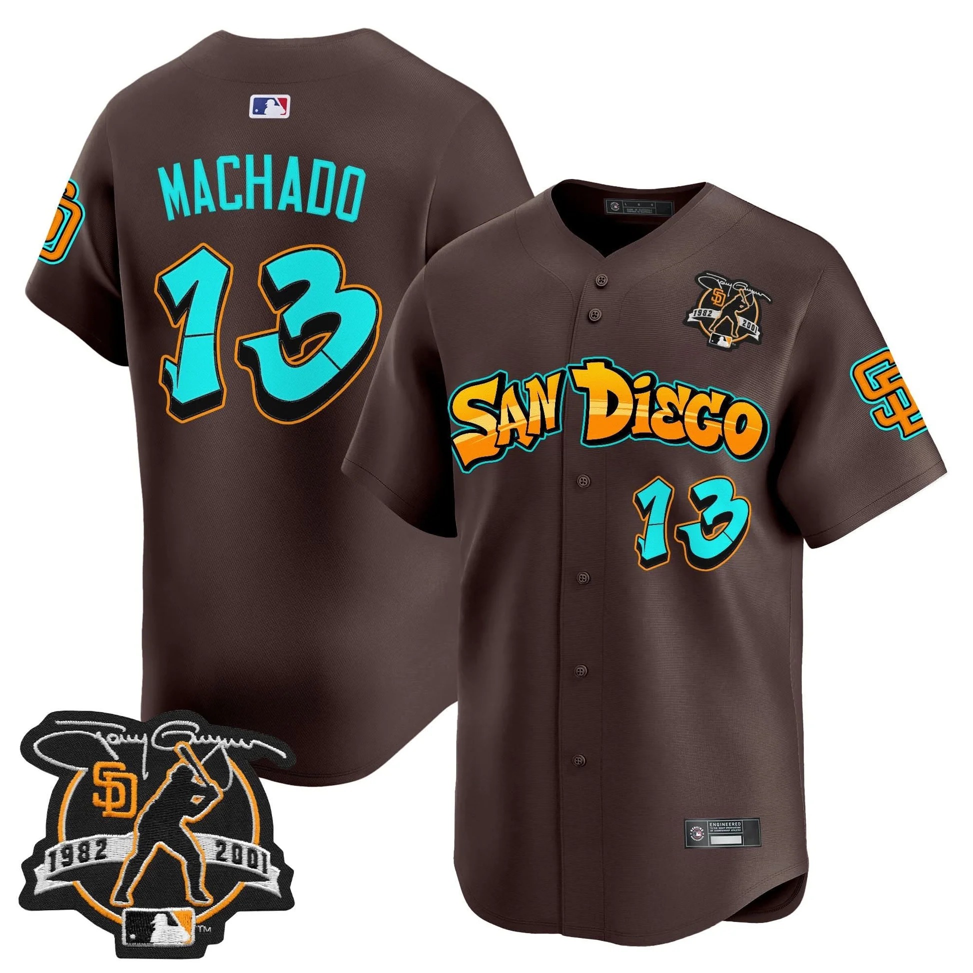 San Diego Padres 'Graffiti Barrio Edition' Vapor Premier Limited Jersey - All Stitched - Limited Jersey | MLB Jersey San Diego Padres 'Graffiti Barrio Edition' Vapor Premier Limited Jersey - All Stitched - Limited Jersey | MLB Jersey