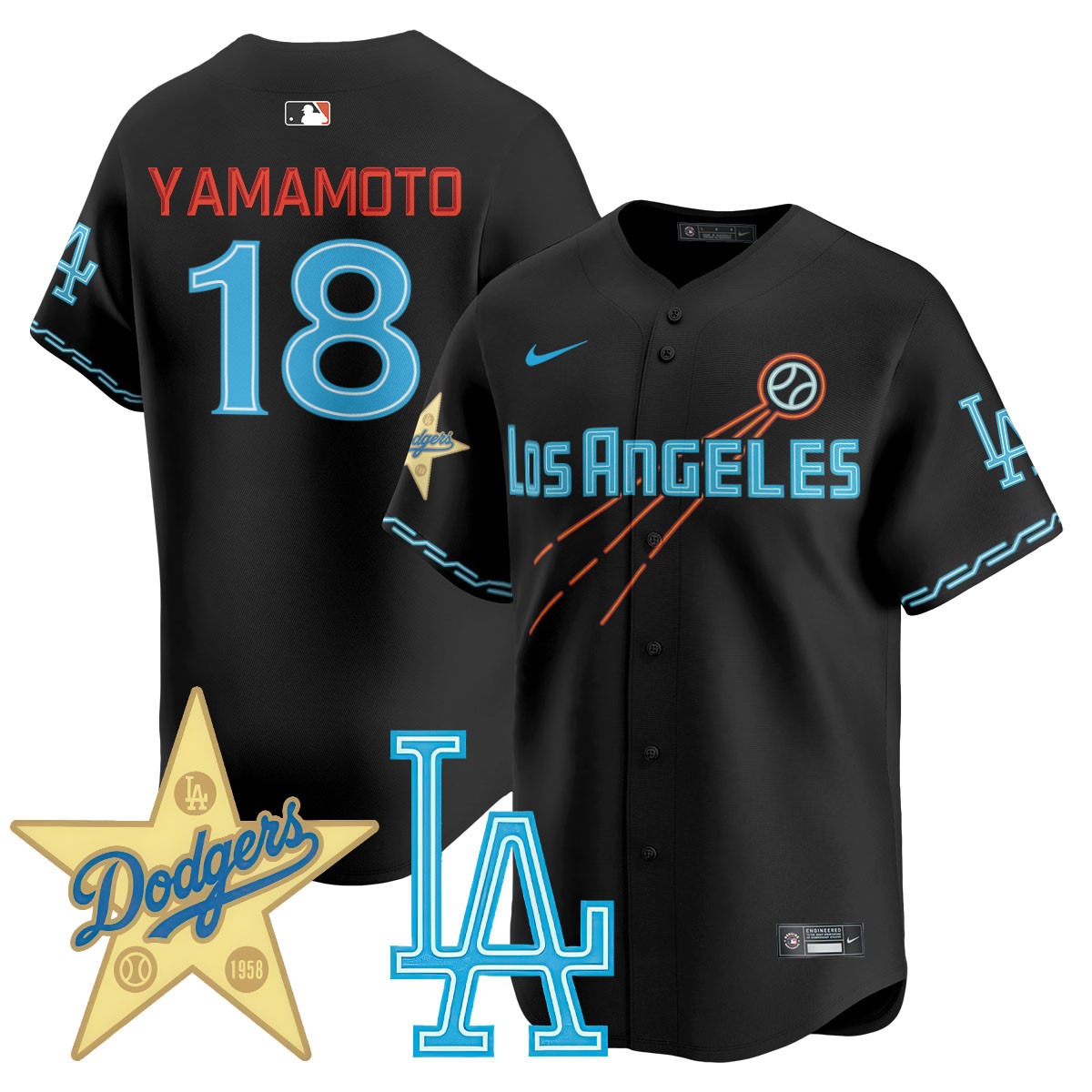 Los Angeles Dodgers City Connect Concept Jersey - All Stitched - Limited Jersey | MLB Jersey Los Angeles Dodgers City Connect Concept Jersey - All Stitched - Limited Jersey | MLB Jersey
