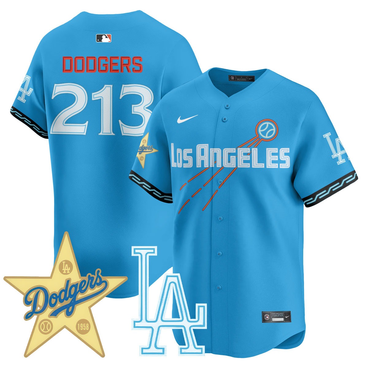 Los Angeles Dodgers City Connect Concept Jersey - All Stitched - Limited Jersey | MLB Jersey Los Angeles Dodgers City Connect Concept Jersey - All Stitched - Limited Jersey | MLB Jersey