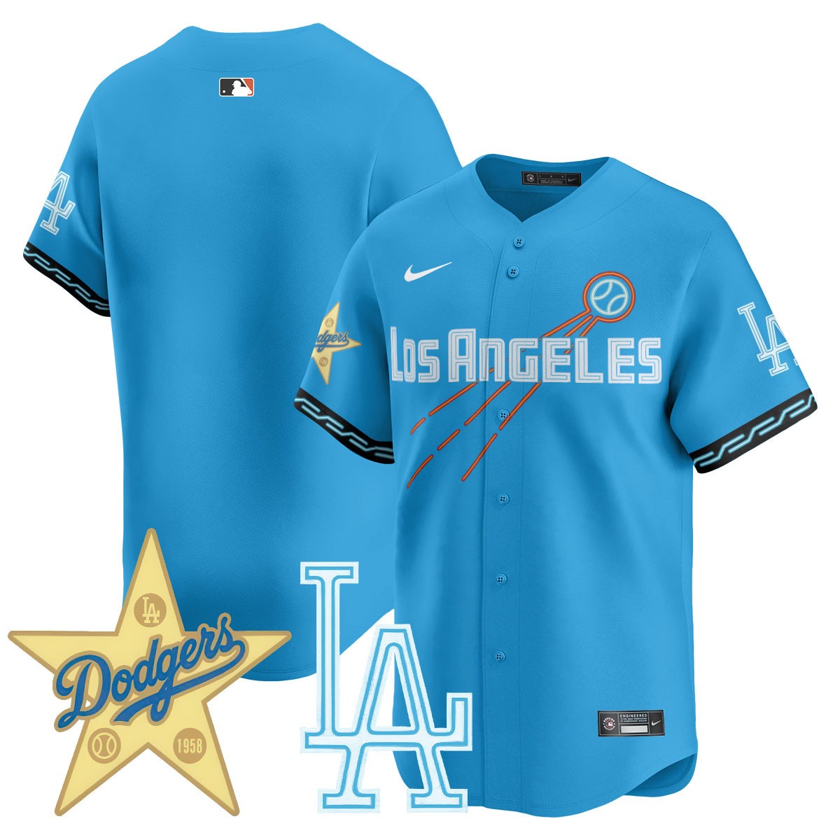 Los Angeles Dodgers City Connect Concept Jersey - All Stitched - Limited Jersey | MLB Jersey Los Angeles Dodgers City Connect Concept Jersey - All Stitched - Limited Jersey | MLB Jersey