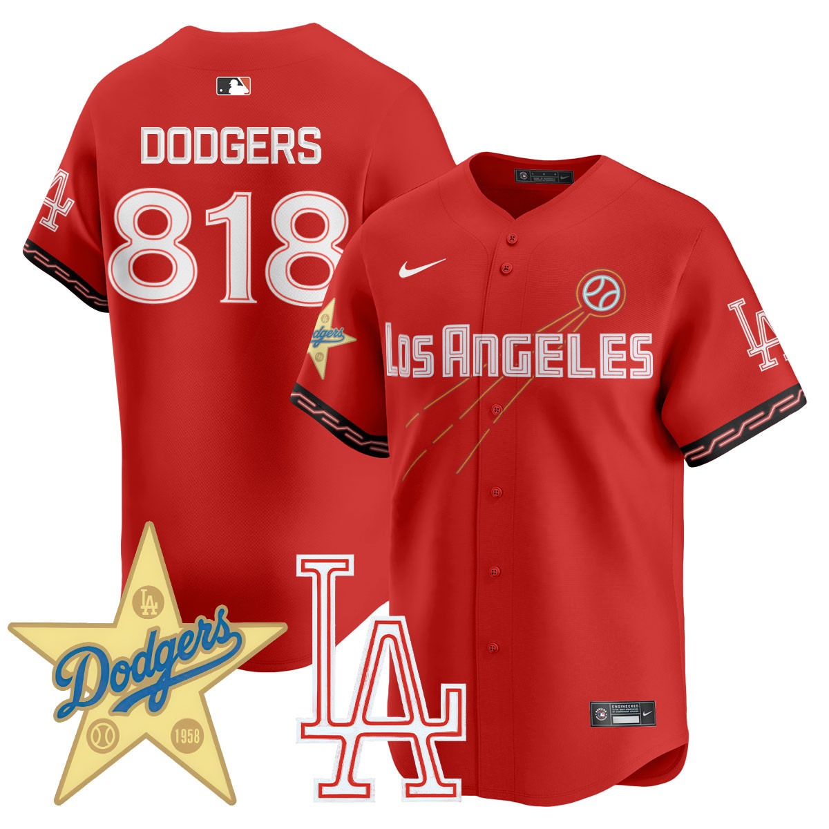 Los Angeles Dodgers City Connect Concept Jersey - All Stitched - Limited Jersey | MLB Jersey Los Angeles Dodgers City Connect Concept Jersey - All Stitched - Limited Jersey | MLB Jersey