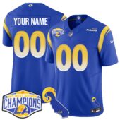 Custom Los Angeles Rams 2024 NFC West Division Champions Vapor Jersey - All Stitched - Limited Jersey | NFL Jersey