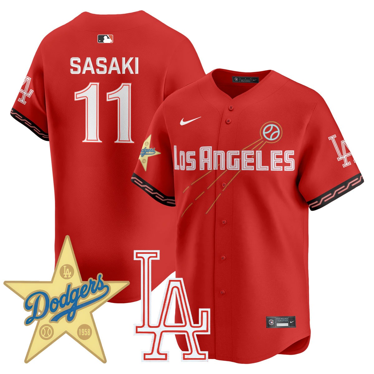 Los Angeles Dodgers City Connect Concept Jersey - All Stitched - Limited Jersey | MLB Jersey Los Angeles Dodgers City Connect Concept Jersey - All Stitched - Limited Jersey | MLB Jersey