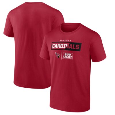Men's Arizona Cardinals Cardinal NFL x Bud Light T-Shirt | NFl T-Shirt Men's Arizona Cardinals Cardinal NFL x Bud Light T-Shirt | NFl T-Shirt