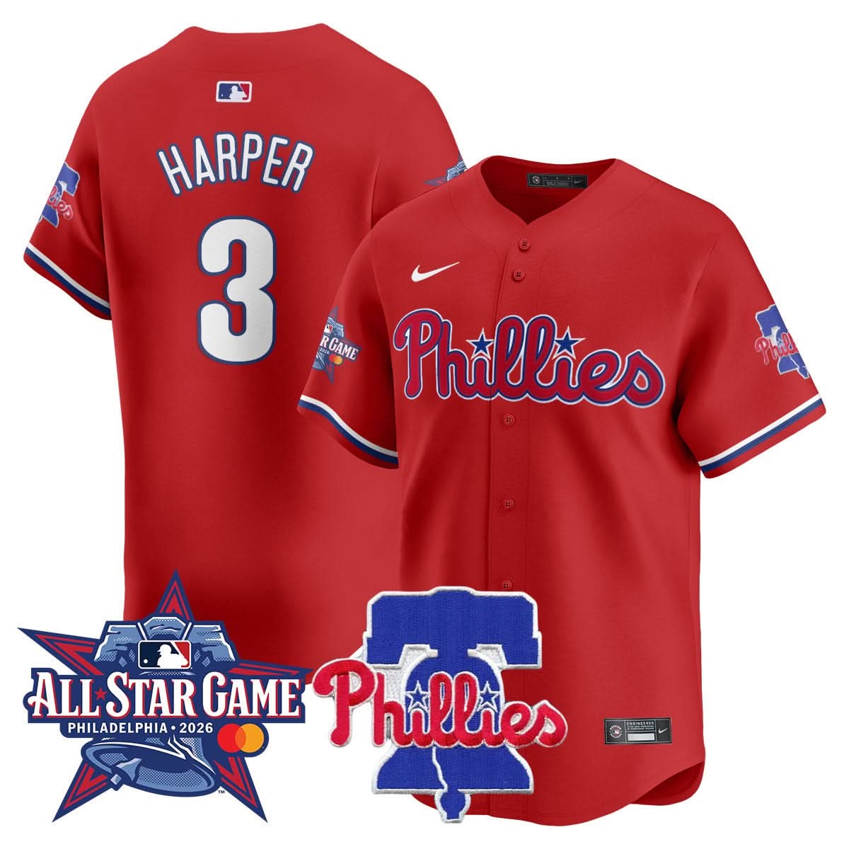 Philadelphia Phillies 2026 MLB All-Star Jersey - All Stitched - Limited Jersey | MLB Jersey Philadelphia Phillies 2026 MLB All-Star Jersey - All Stitched - Limited Jersey | MLB Jersey
