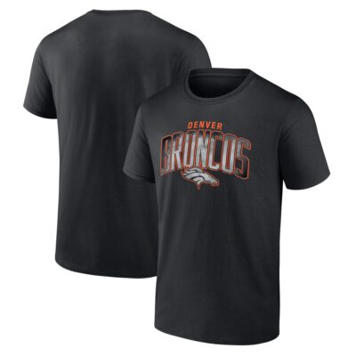 Men's Denver Broncos Black Smoke Arch T-Shirt | NFl T-Shirt