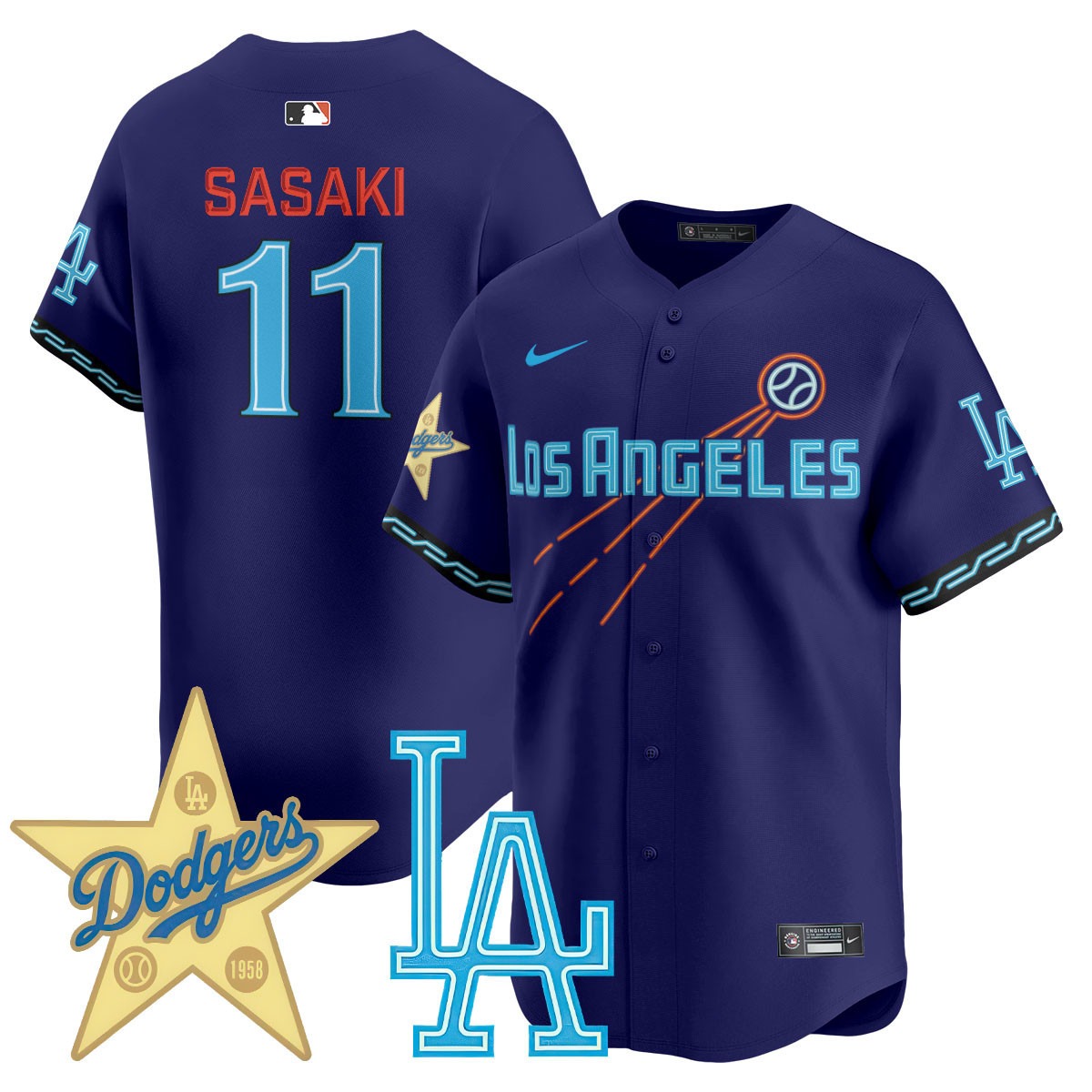 Los Angeles Dodgers City Connect Concept Jersey - All Stitched - Limited Jersey | MLB Jersey Los Angeles Dodgers City Connect Concept Jersey - All Stitched - Limited Jersey | MLB Jersey