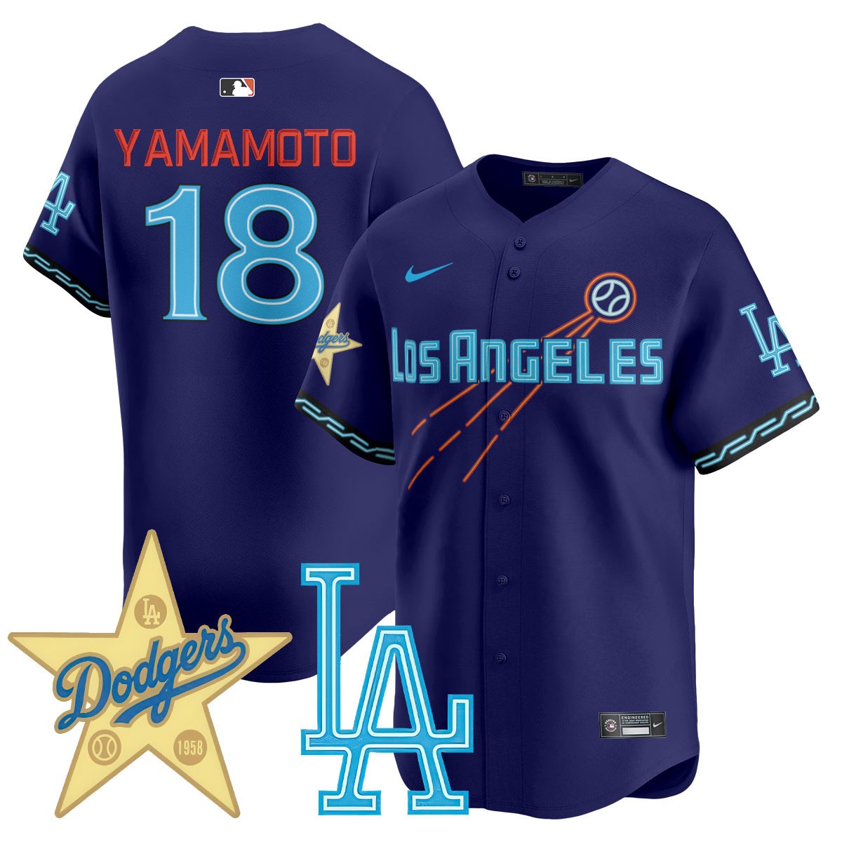 Los Angeles Dodgers City Connect Concept Jersey - All Stitched - Limited Jersey | MLB Jersey Los Angeles Dodgers City Connect Concept Jersey - All Stitched - Limited Jersey | MLB Jersey