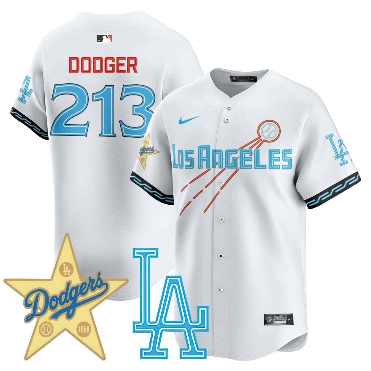 Los Angeles Dodgers City Connect Concept Jersey - All Stitched - Limited Jersey | MLB Jersey Los Angeles Dodgers City Connect Concept Jersey - All Stitched - Limited Jersey | MLB Jersey