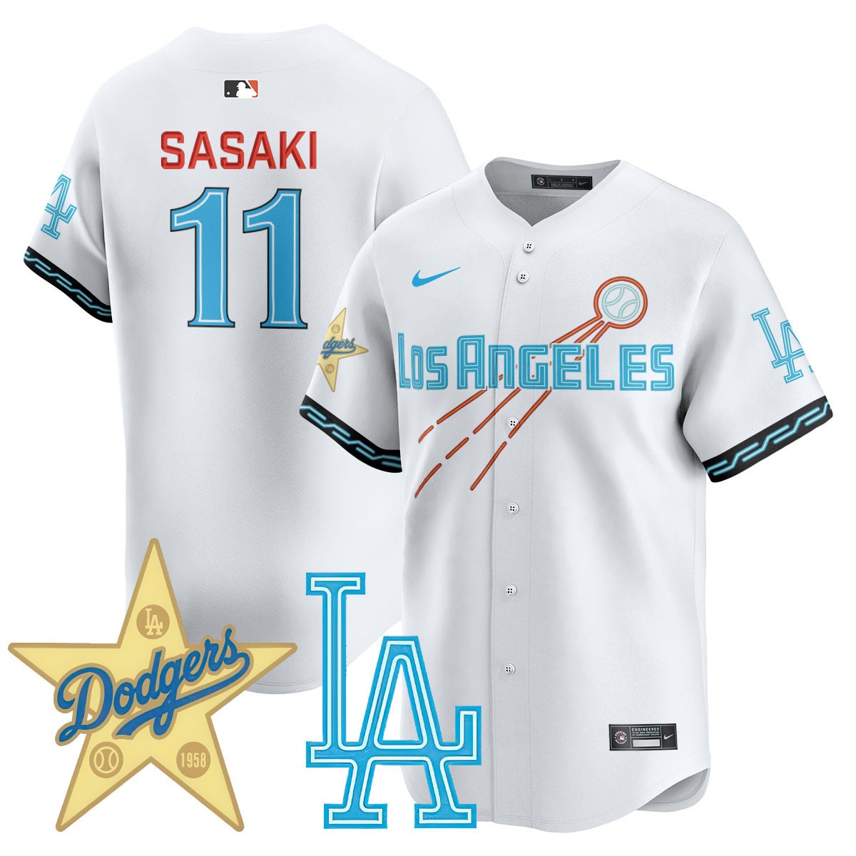 Los Angeles Dodgers City Connect Concept Jersey - All Stitched - Limited Jersey | MLB Jersey Los Angeles Dodgers City Connect Concept Jersey - All Stitched - Limited Jersey | MLB Jersey