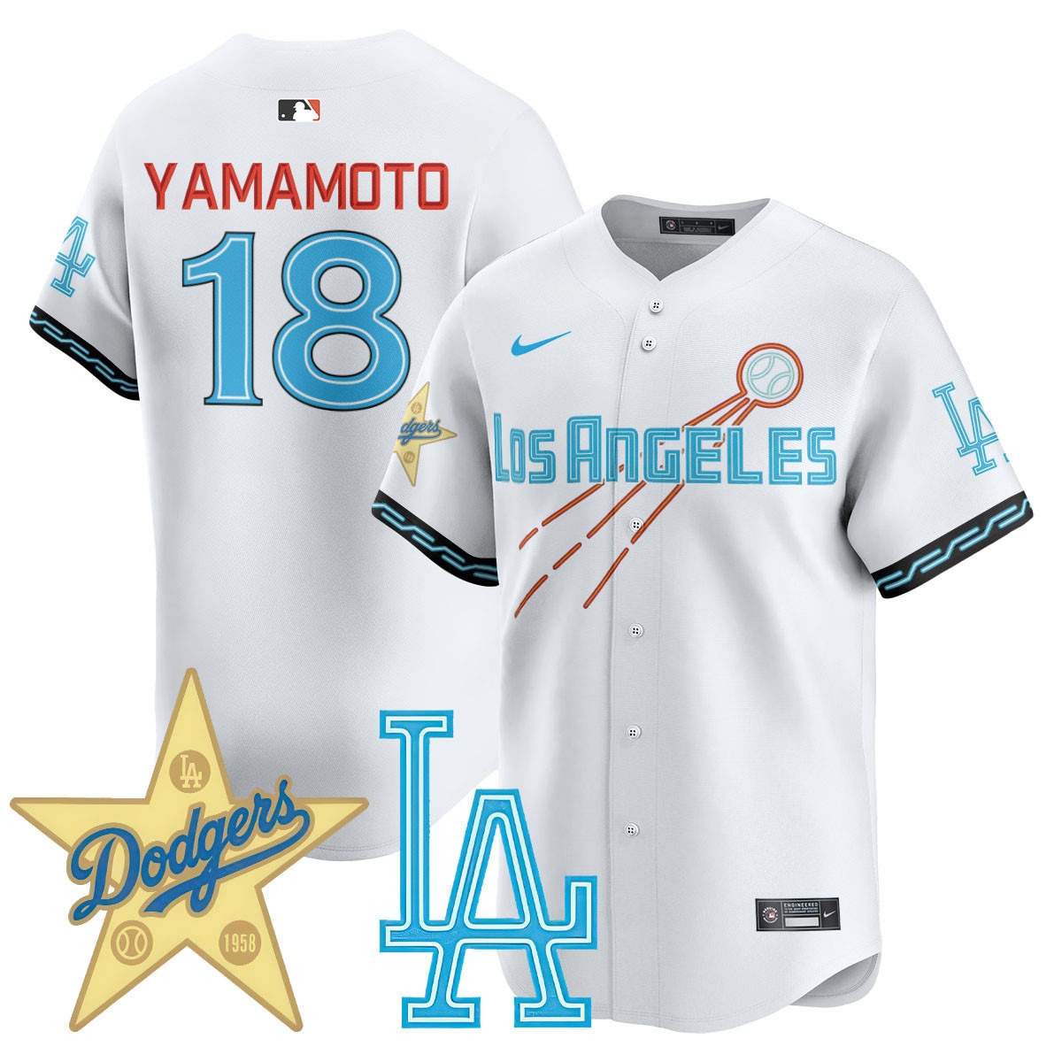 Los Angeles Dodgers City Connect Concept Jersey - All Stitched - Limited Jersey | MLB Jersey Los Angeles Dodgers City Connect Concept Jersey - All Stitched - Limited Jersey | MLB Jersey