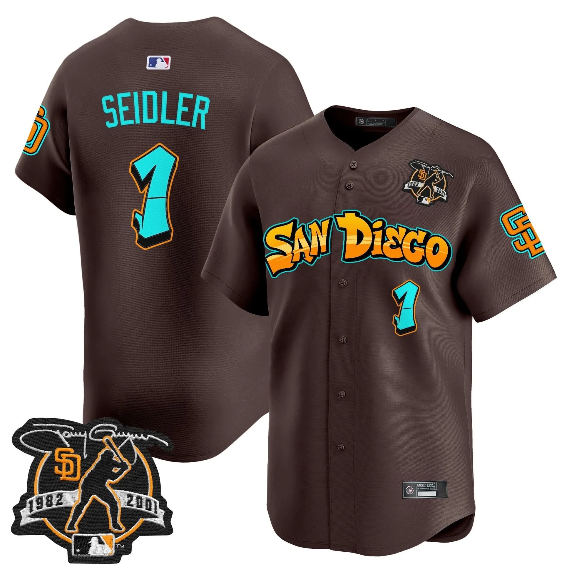 San Diego Padres 'Graffiti Barrio Edition' Vapor Premier Limited Jersey - All Stitched - Limited Jersey | MLB Jersey San Diego Padres 'Graffiti Barrio Edition' Vapor Premier Limited Jersey - All Stitched - Limited Jersey | MLB Jersey