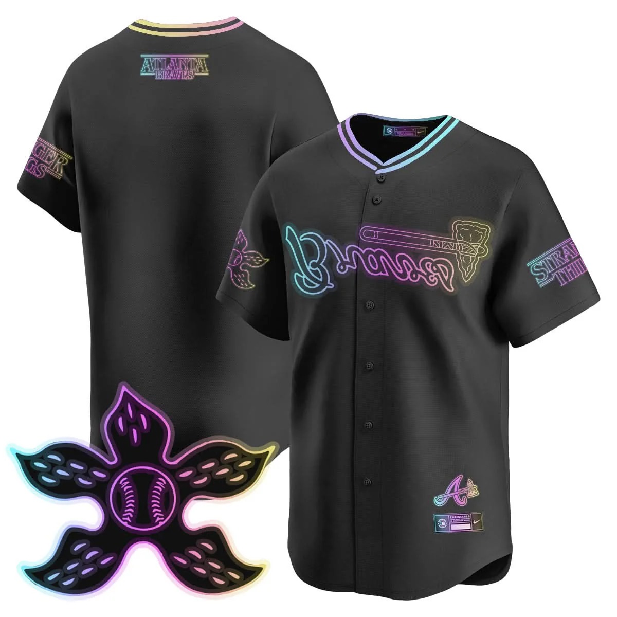 Atlanta Braves Stranger Things 2025 Limited Jersey - All Stitched - Limited Jersey | MLB Jersey Atlanta Braves Stranger Things 2025 Limited Jersey - All Stitched - Limited Jersey | MLB Jersey