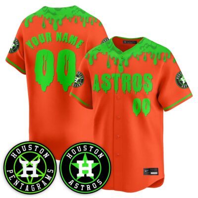 Custom Houston Astros _Slime Night Special_ Jersey - Stitched - Limited Jersey | MLB Jersey