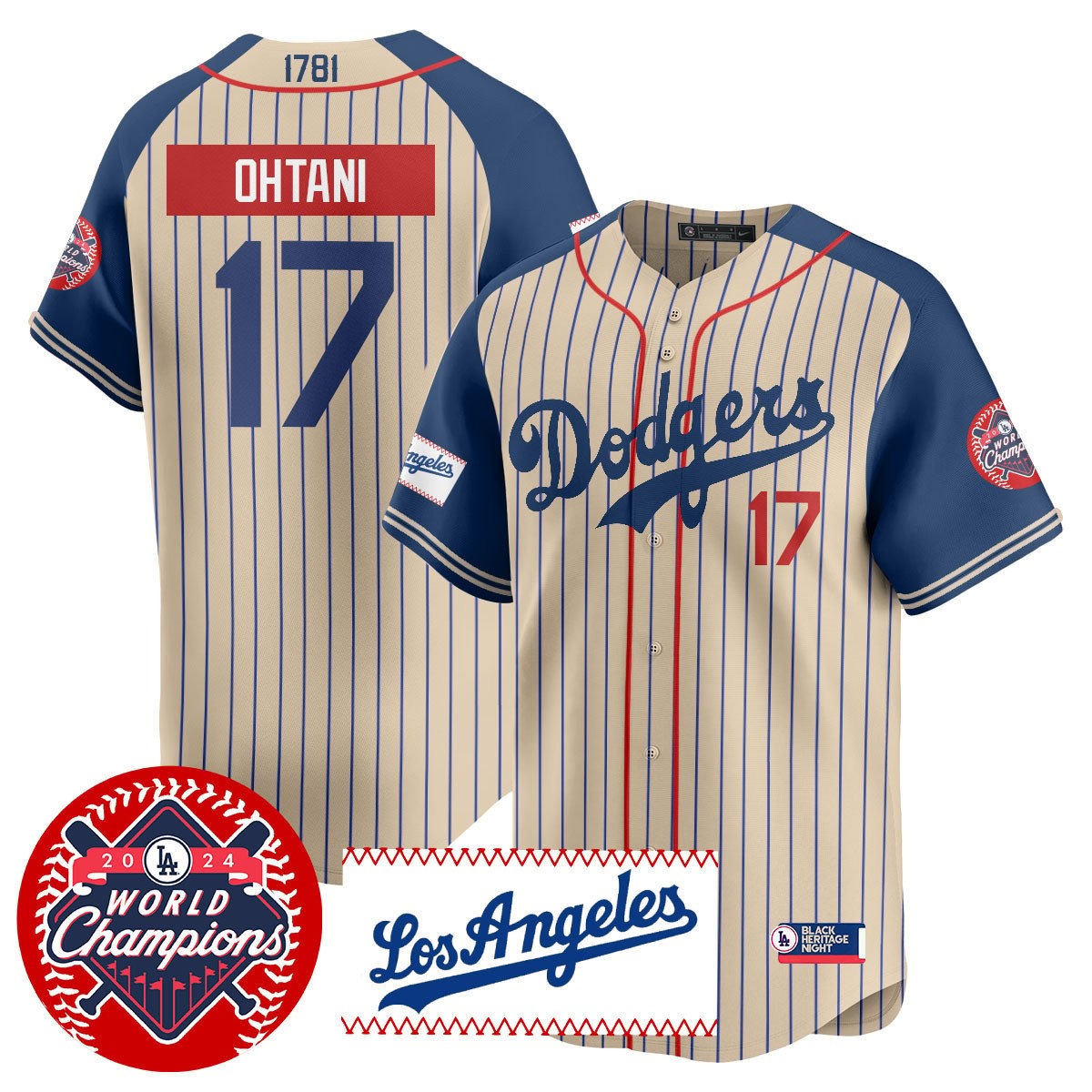 Los Angeles Dodgers Black Heritage Night Jersey - All Stitched - Limited Jersey | MLB Jersey Los Angeles Dodgers Black Heritage Night Jersey - All Stitched - Limited Jersey | MLB Jersey