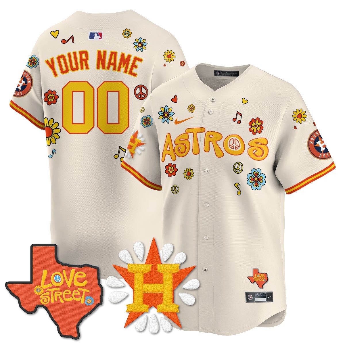 Houston Astros _Love Street_ Limited Custom Jersey - All Stitched - Limited Jersey | MLB Jersey Houston Astros _Love Street_ Limited Custom Jersey - All Stitched - Limited Jersey | MLB Jersey