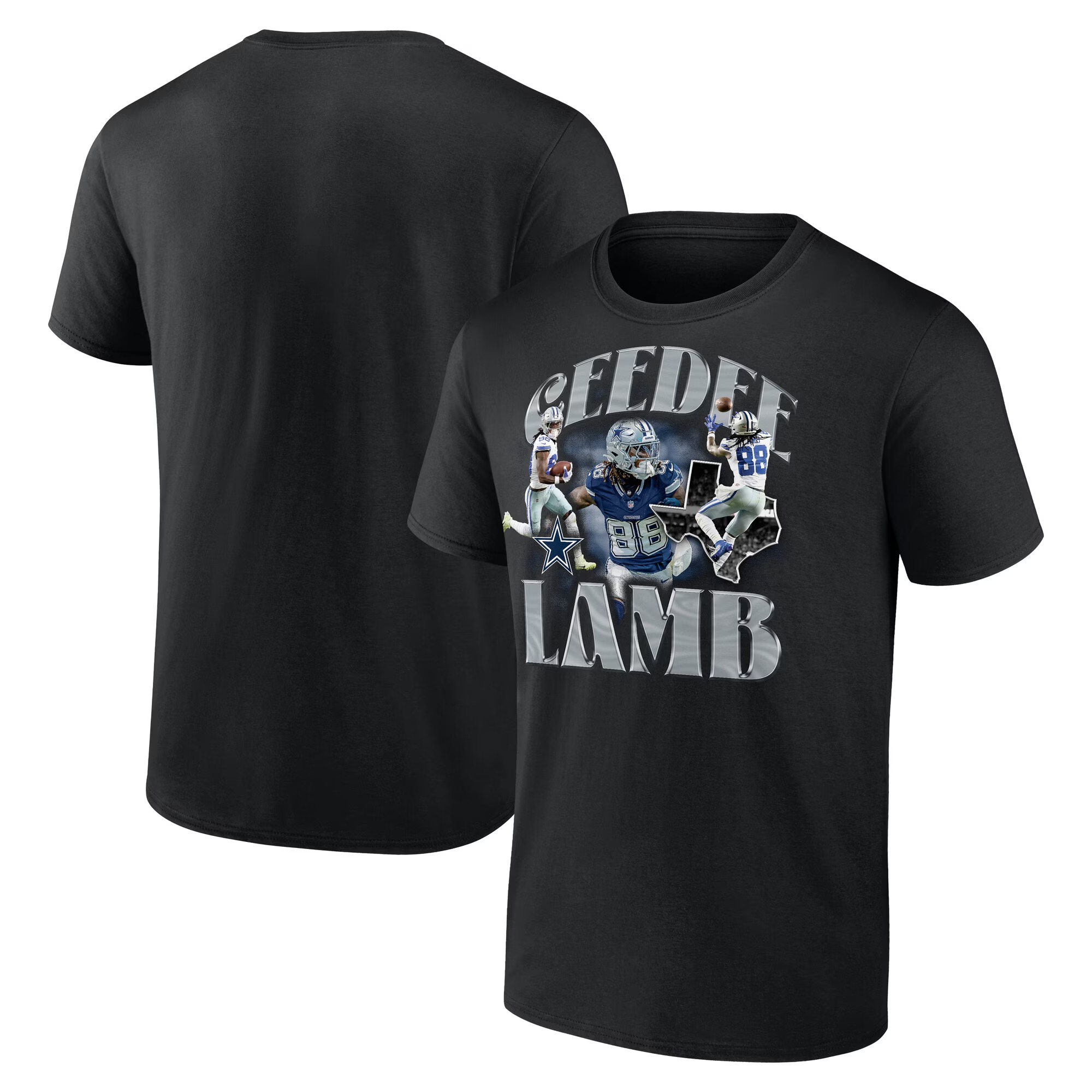 Men's Dallas Cowboys CeeDee Lamb Black Notorious Player T-Shirt | NFl T-Shirt Men's Dallas Cowboys CeeDee Lamb Black Notorious Player T-Shirt | NFl T-Shirt