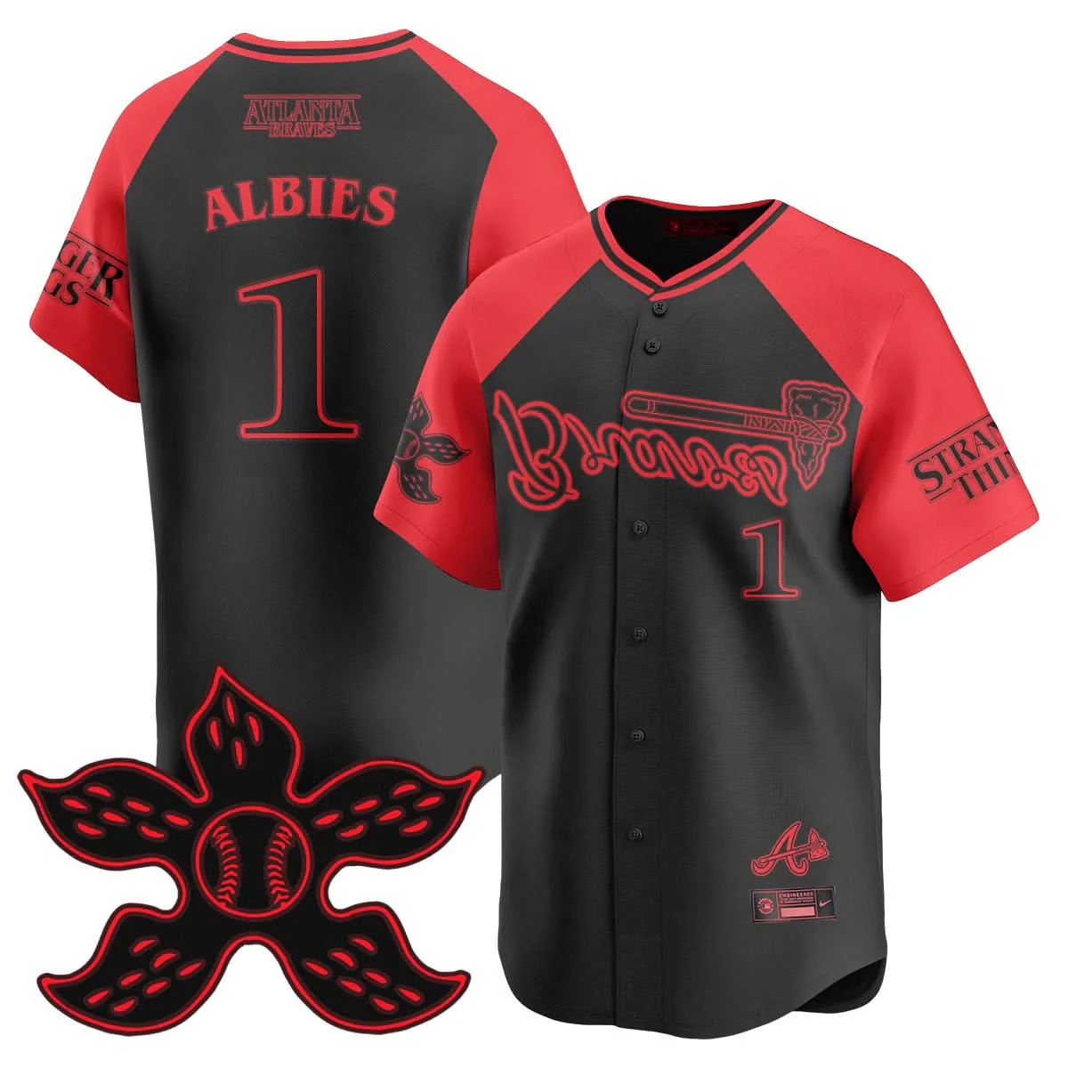 Atlanta Braves Stranger Things 2025 Limited Jersey - All Stitched - Limited Jersey | MLB Jersey Atlanta Braves Stranger Things 2025 Limited Jersey - All Stitched - Limited Jersey | MLB Jersey