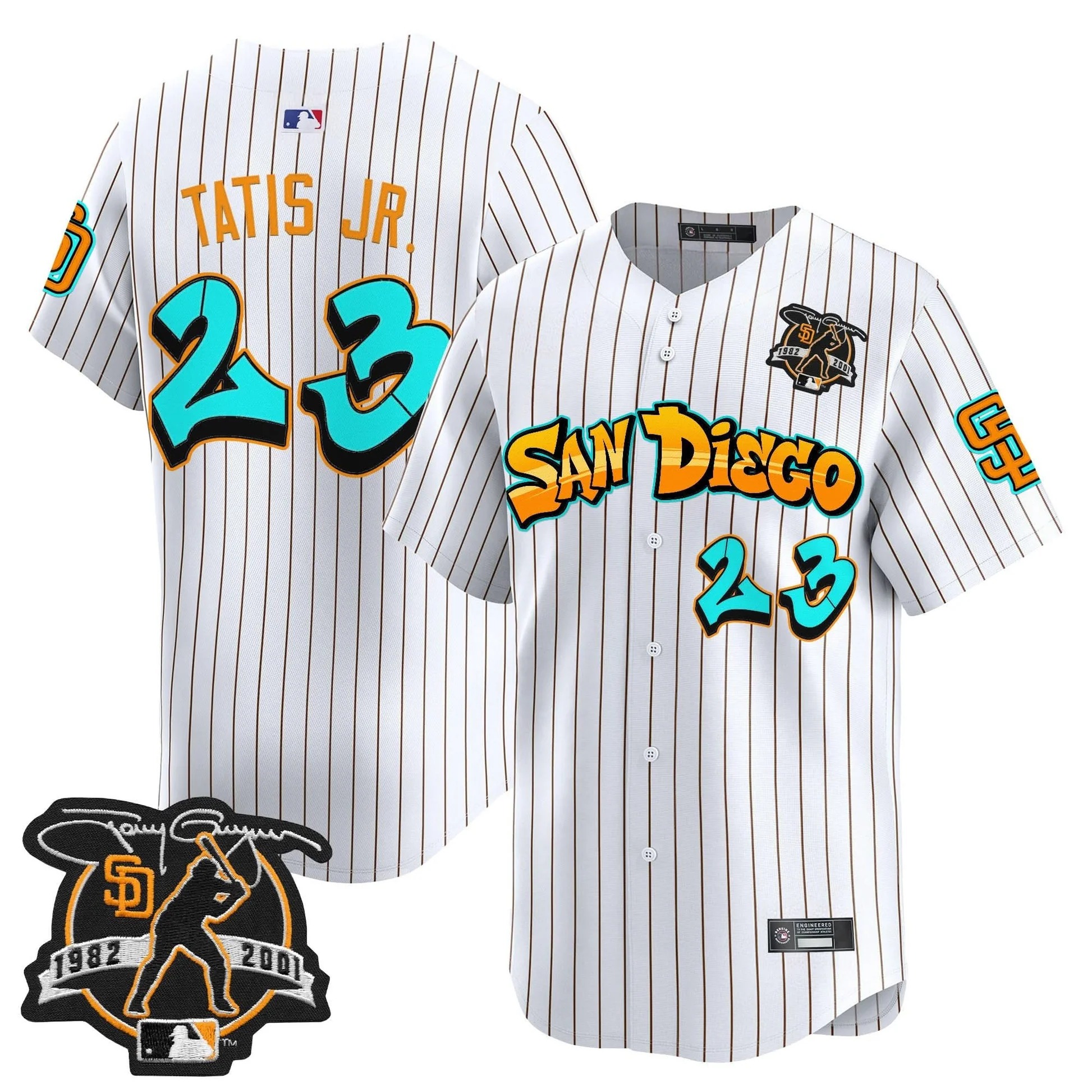 San Diego Padres 'Graffiti Barrio Edition' Vapor Premier Limited Jersey - All Stitched - Limited Jersey | MLB Jersey San Diego Padres 'Graffiti Barrio Edition' Vapor Premier Limited Jersey - All Stitched - Limited Jersey | MLB Jersey