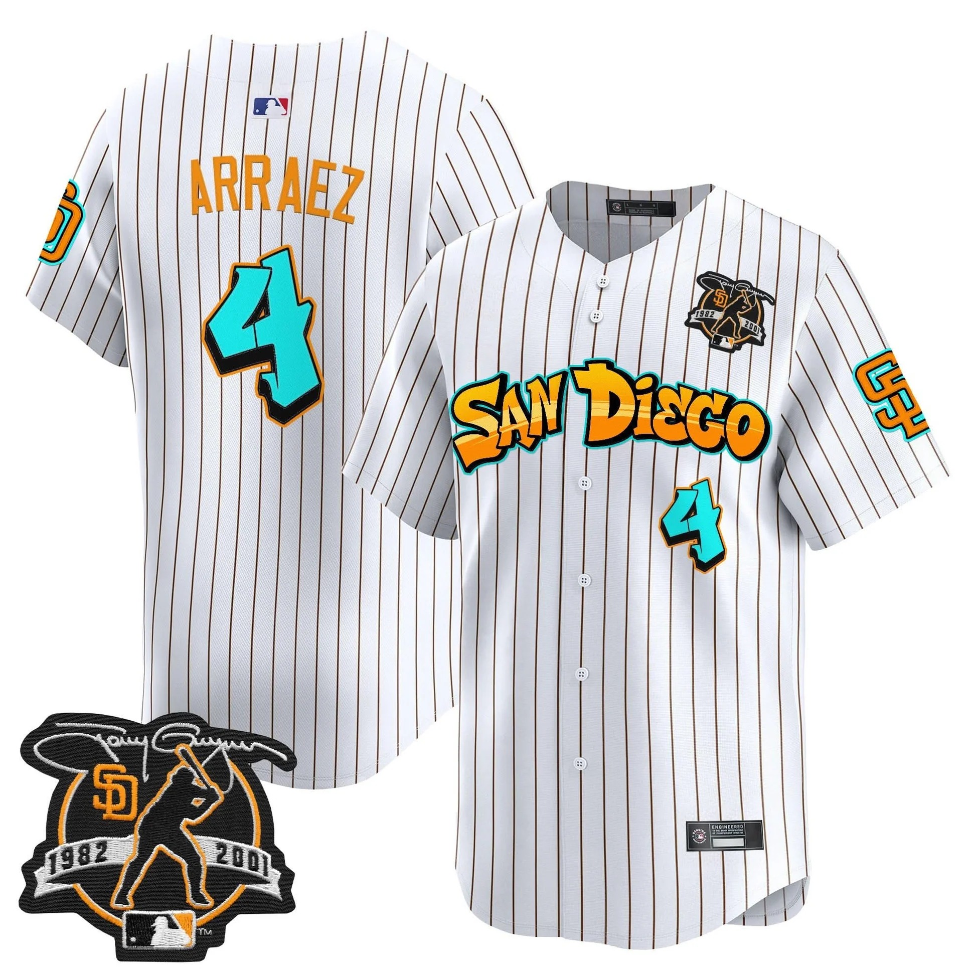 San Diego Padres 'Graffiti Barrio Edition' Vapor Premier Limited Jersey - All Stitched - Limited Jersey | MLB Jersey San Diego Padres 'Graffiti Barrio Edition' Vapor Premier Limited Jersey - All Stitched - Limited Jersey | MLB Jersey
