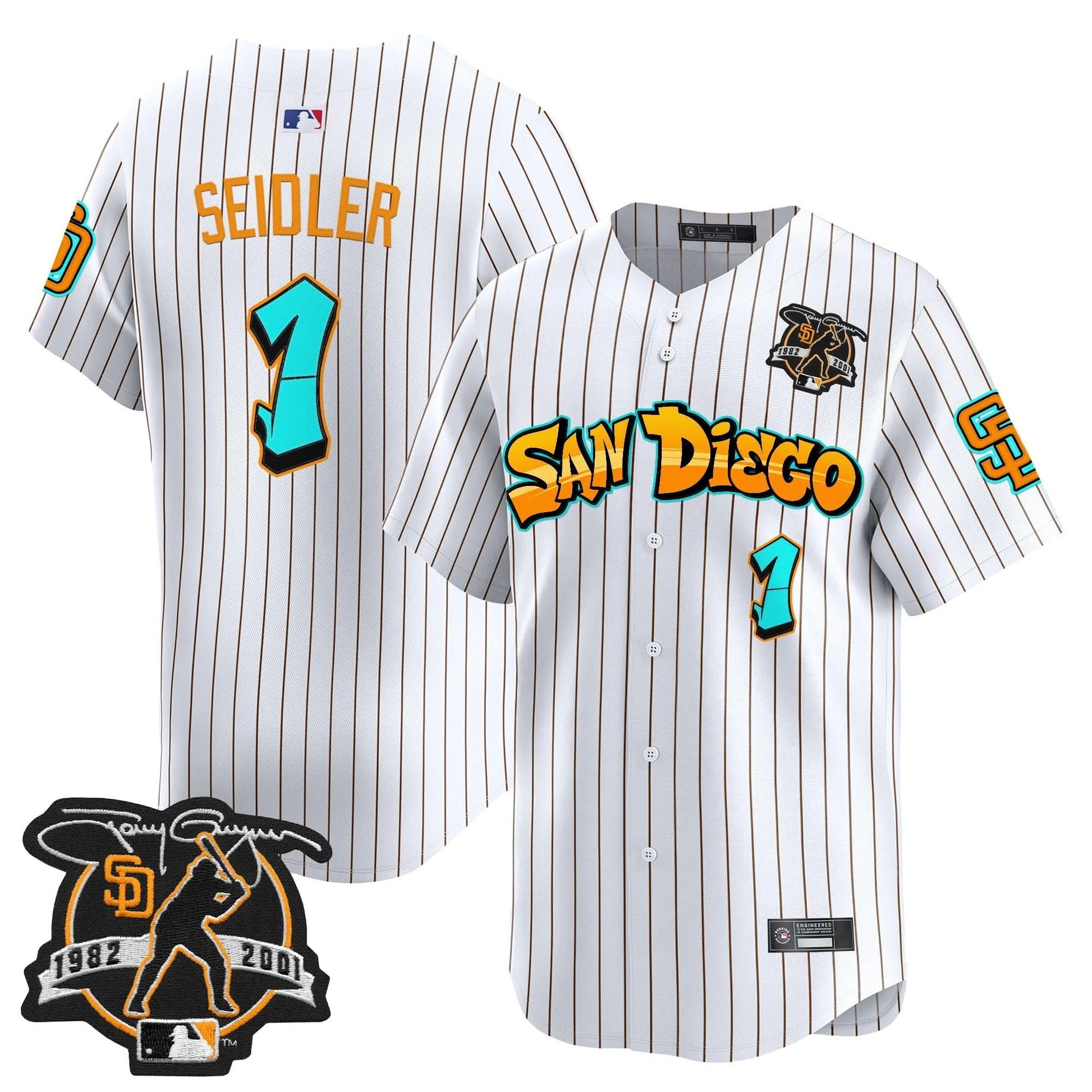 San Diego Padres 'Graffiti Barrio Edition' Vapor Premier Limited Jersey - All Stitched - Limited Jersey | MLB Jersey San Diego Padres 'Graffiti Barrio Edition' Vapor Premier Limited Jersey - All Stitched - Limited Jersey | MLB Jersey