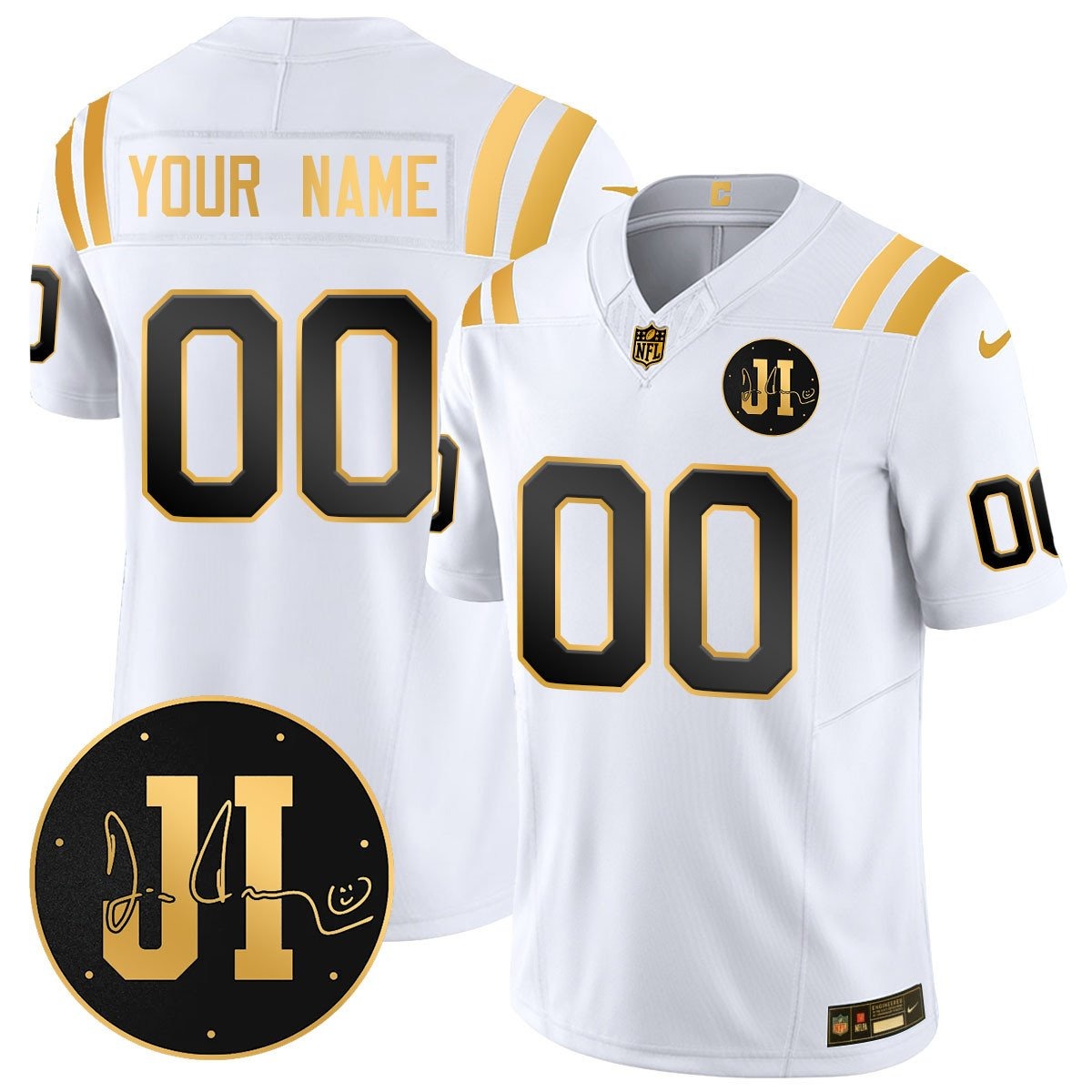 Custom Indianapolis Colts Limited 2025 Jersey - Memorial Patch for Jim Irsay - All Stitched - Limited Jersey | NFL Jersey Custom Indianapolis Colts Limited 2025 Jersey - Memorial Patch for Jim Irsay - All Stitched - Limited Jersey | NFL Jersey