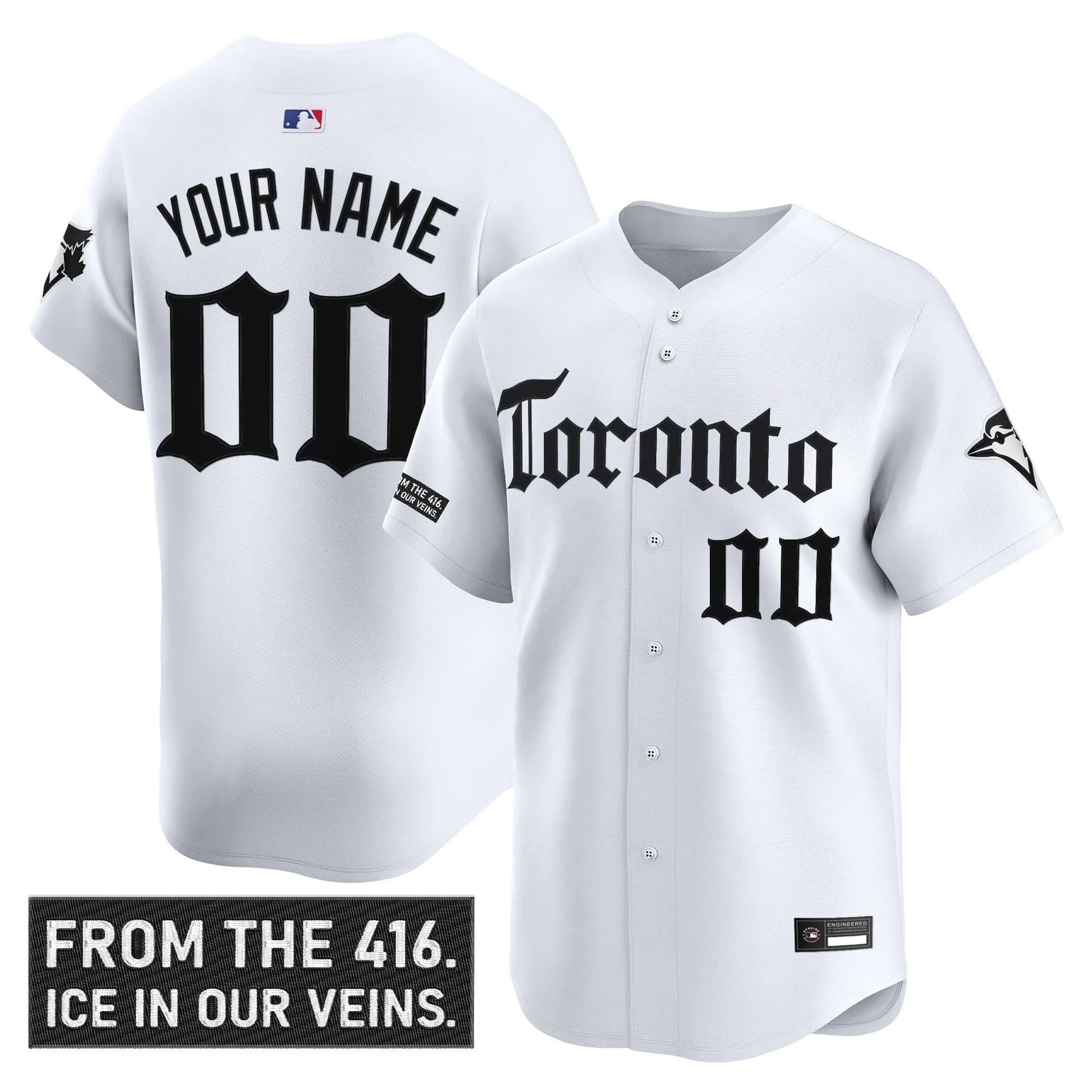 Toronto Blue Jays 'Gothic North Edition' Vapor Premier Limited Custom Jersey - All Stitched - Limited Jersey | MLB Jersey Toronto Blue Jays 'Gothic North Edition' Vapor Premier Limited Custom Jersey - All Stitched - Limited Jersey | MLB Jersey