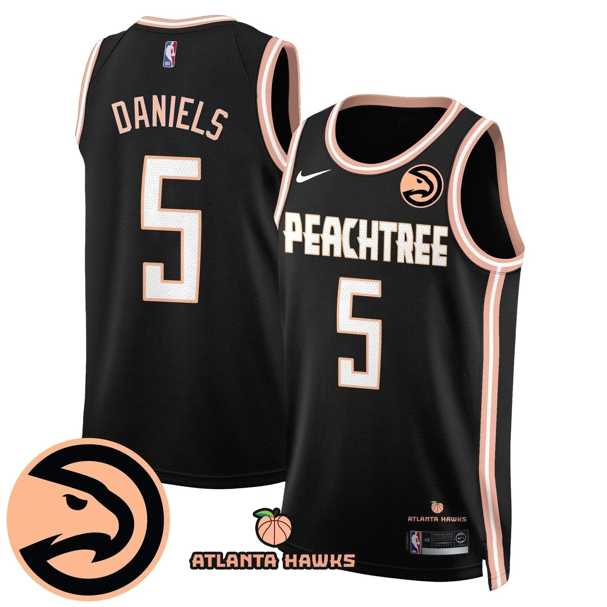 Atlanta Hawks “Peachtree” City Edition Jersey - All Stitched | NBA jersey Atlanta Hawks “Peachtree” City Edition Jersey - All Stitched | NBA jersey