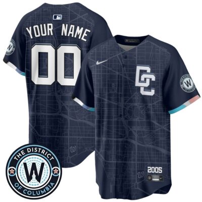 Custom Name/Number Washington Nationals 2025 City Connect Limited Jersey - All Stitched - Limited Jersey | MLB Jersey