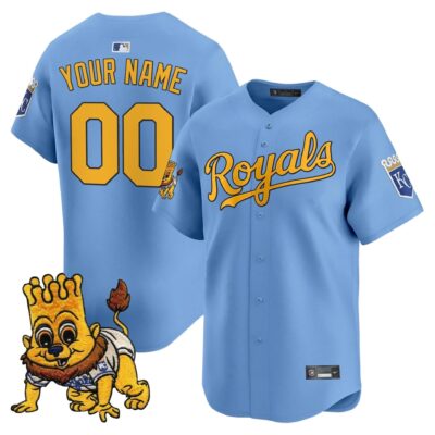 Kansas City Royals Sluggerrr Patch Vapor Premier Limited Custom Jersey - All Stitched - Limited Jersey | MLB Jersey