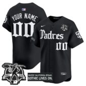 San Diego Padres 'Gothic Edition' Vapor Premier Limited Custom Jersey V2 - All Stitched - Limited Jersey | MLB Jersey