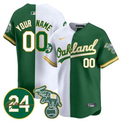 Oakland Athletics 2024 Ricky Henderson Memorial Custom Jersey - All Stitched - Limited Jersey | MLB Jersey