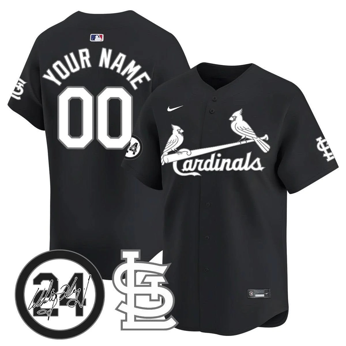 St. Louis Cardinals Memorial Vapor Premier Limited Custom Jersey - All Stitched - Limited Jersey | MLB Jersey St. Louis Cardinals Memorial Vapor Premier Limited Custom Jersey - All Stitched - Limited Jersey | MLB Jersey