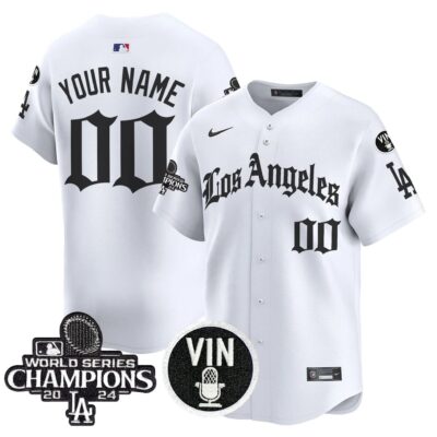 Dodgers 2025 LA Gothic Style Vapor Premier Limited Custom Jersey - All Stitched - Limited Jersey | MLB Jersey