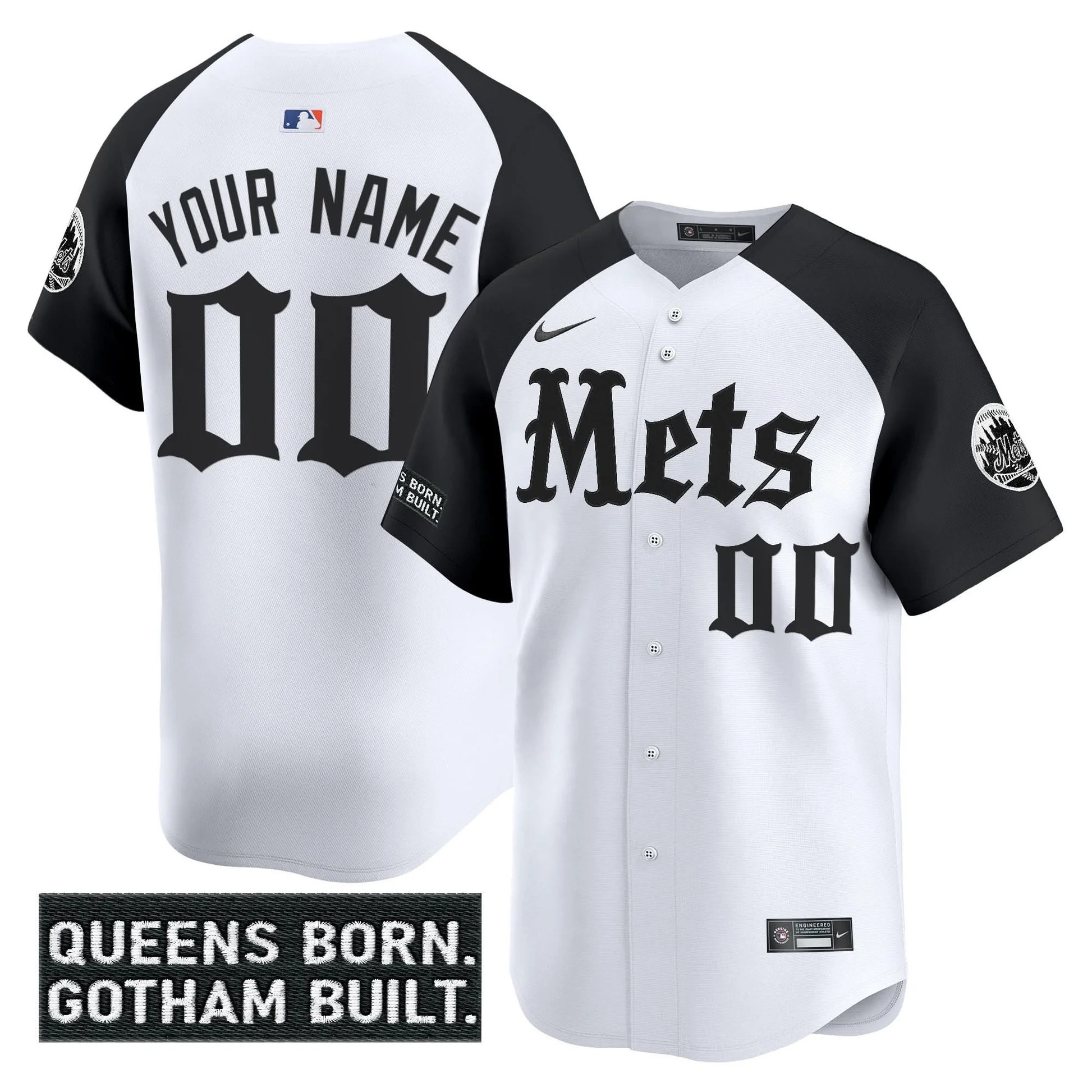 New York Mets 'Gotham Gothic Edition' Vapor Premier Limited Custom Jersey - All Stitched - Limited Jersey | MLB Jersey New York Mets 'Gotham Gothic Edition' Vapor Premier Limited Custom Jersey - All Stitched - Limited Jersey | MLB Jersey